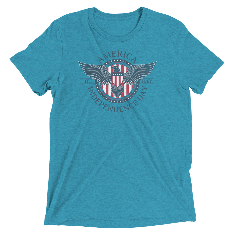 American Eagle Badge Unisex Tri-Blend T-Shirt