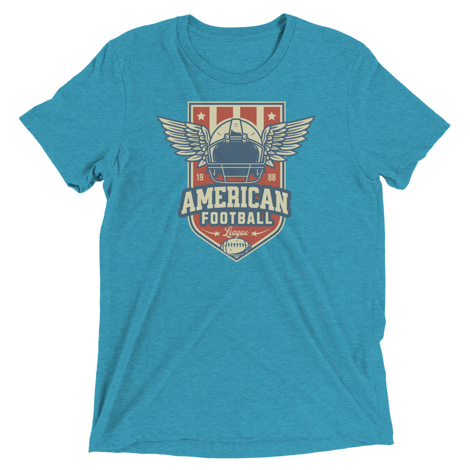 American Football League - Sports Helmet Unisex Tri-Blend T-Shirt