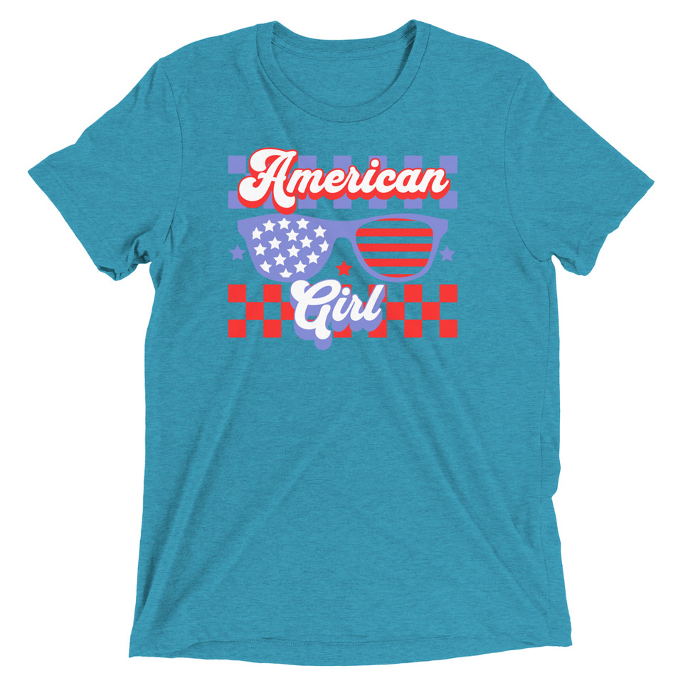 American girl Unisex Tri-Blend T-Shirt