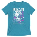 Anime Broken Wings - Neon Japanese Style Unisex Tri-Blend T-Shirt