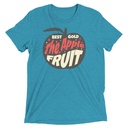 Apple Fruit - Typographic Lettering Unisex Tri-Blend T-Shirt