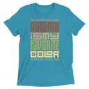 Autumn is my Favorite Color - Lettering Unisex Tri-Blend T-Shirt