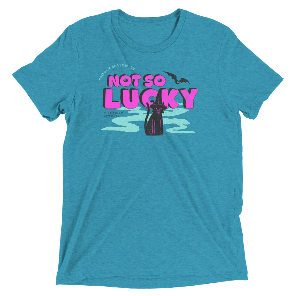 Bad Luck Kitty - Halloween Unisex Tri-Blend T-Shirt