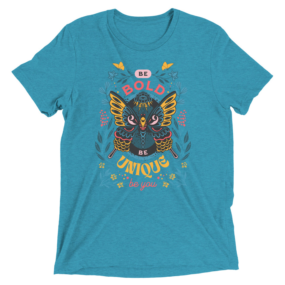 Be Bold Be Unique Unisex Tri-Blend T-Shirt