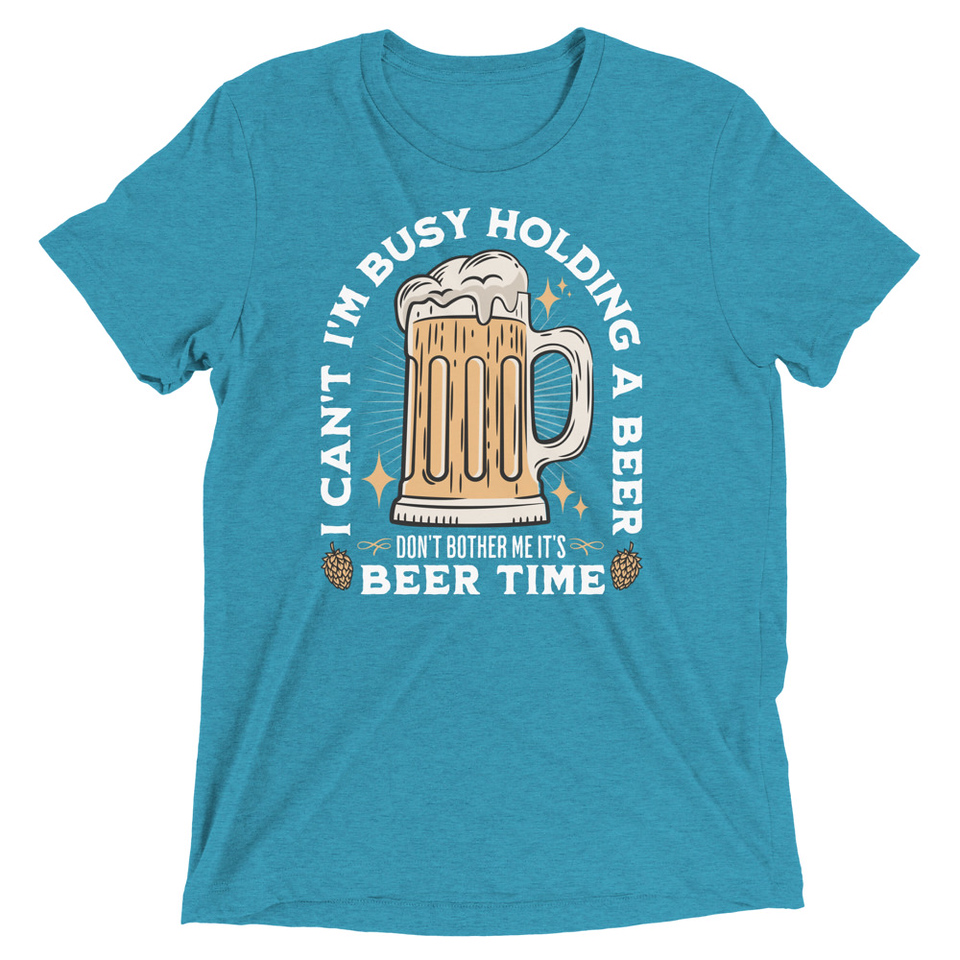 Beer Time - Father's Day Unisex Tri-Blend T-Shirt