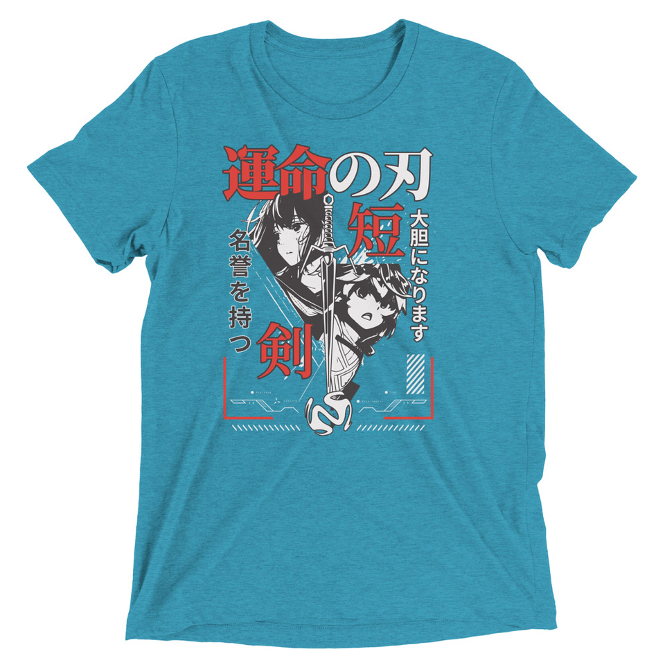 Blades of Fate - Japanese Manga Anime Unisex Tri-Blend T-Shirt