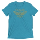 Blue Butterfly - Minimal Unisex Tri-Blend T-Shirt