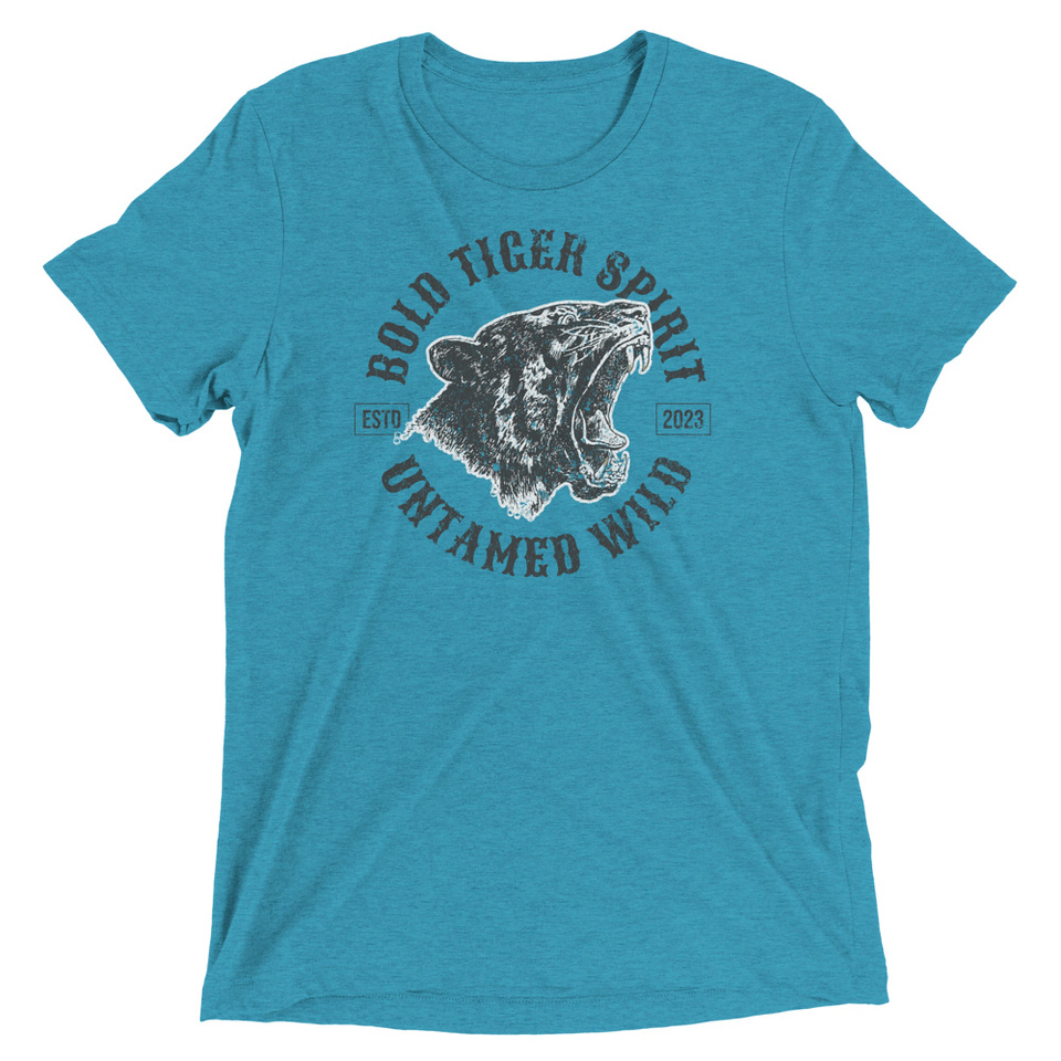 Bold Tiger Spirit Unisex Tri-Blend T-Shirt