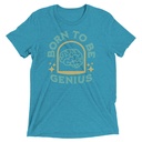 Born To Be Genius - Brain Unisex Tri-Blend T-Shirt