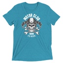 Born to Ride - Biker Club Skull  Unisex Tri-Blend T-Shirt