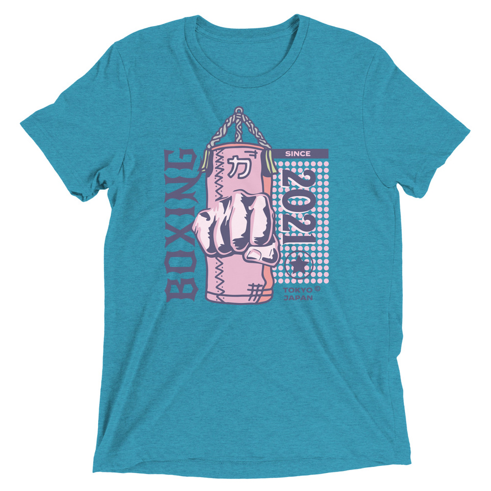 Boxing Fist - Punching Bag Unisex Tri-Blend T-Shirt