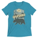 California Bear - Outdoors Wilderness Camping Hiking Unisex Tri-Blend T-Shirt
