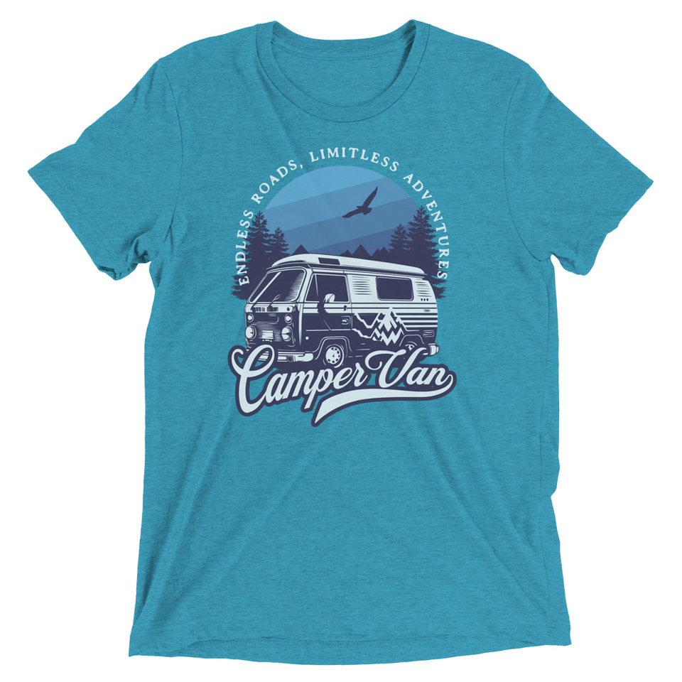 Campervan Unisex Tri-Blend T-Shirt