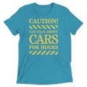 Caution Signs - Yellow Traffic Sign Unisex Tri-Blend T-Shirt