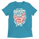 Chickens Are Awesome - Butcher Cuts Unisex Tri-Blend T-Shirt