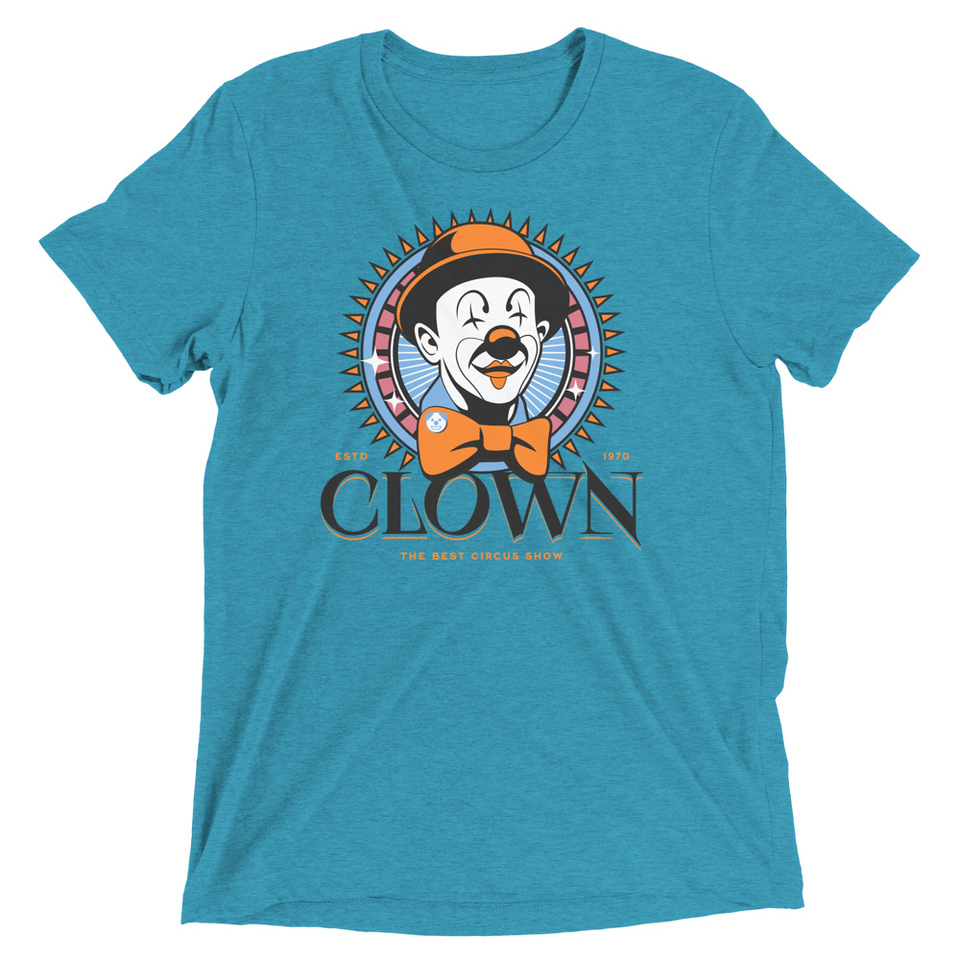 CLOWN LOGO Unisex Tri-Blend T-Shirt