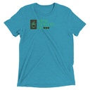 Coffee Completes Me - Neon Heart Unisex Tri-Blend T-Shirt