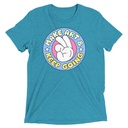 Colorful Fun Retro Style Badge Unisex Tri-Blend T-Shirt