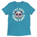 Cool Panda with Sunglasses -  Unisex Tri-Blend T-Shirt