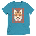 Corgi Loves - Cute Dog Unisex Tri-Blend T-Shirt