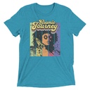 Cosmic Journey Rainbow Retro Unisex Tri-Blend T-Shirt