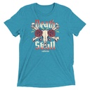 Death Skull - Flower Unisex Tri-Blend T-Shirt