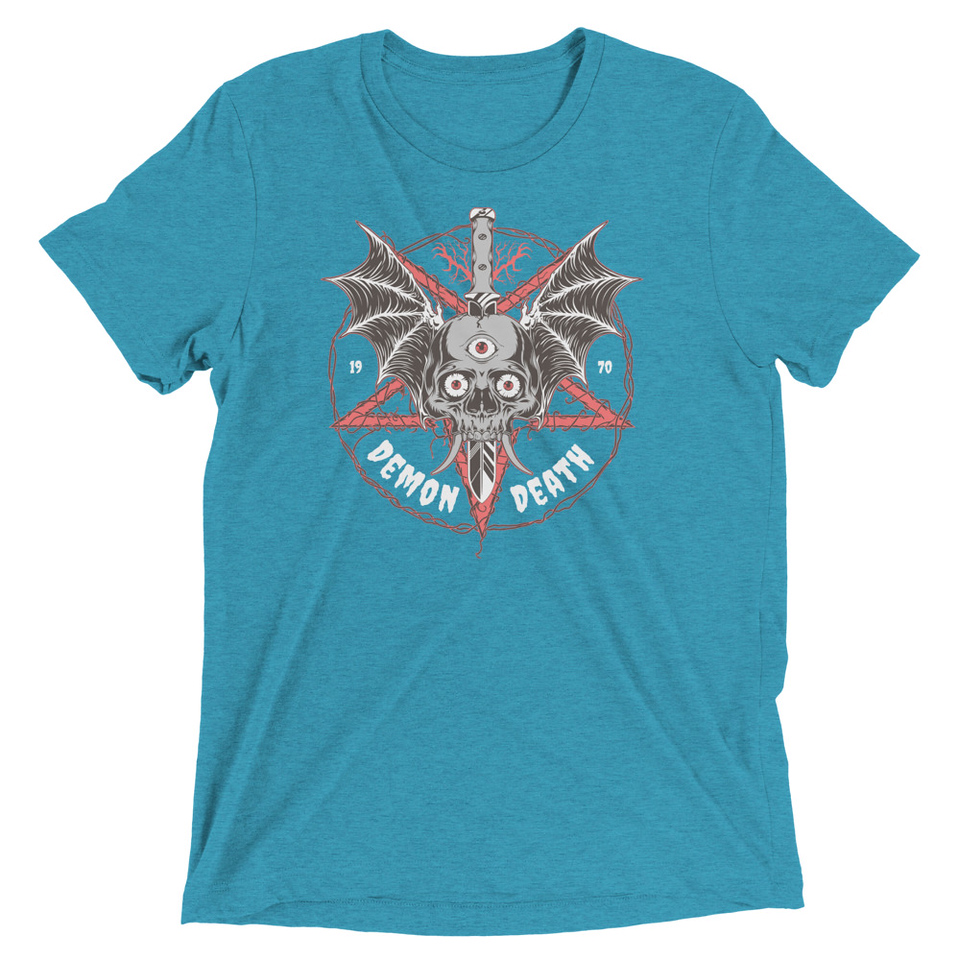 DEMON DEATH Unisex Tri-Blend T-Shirt