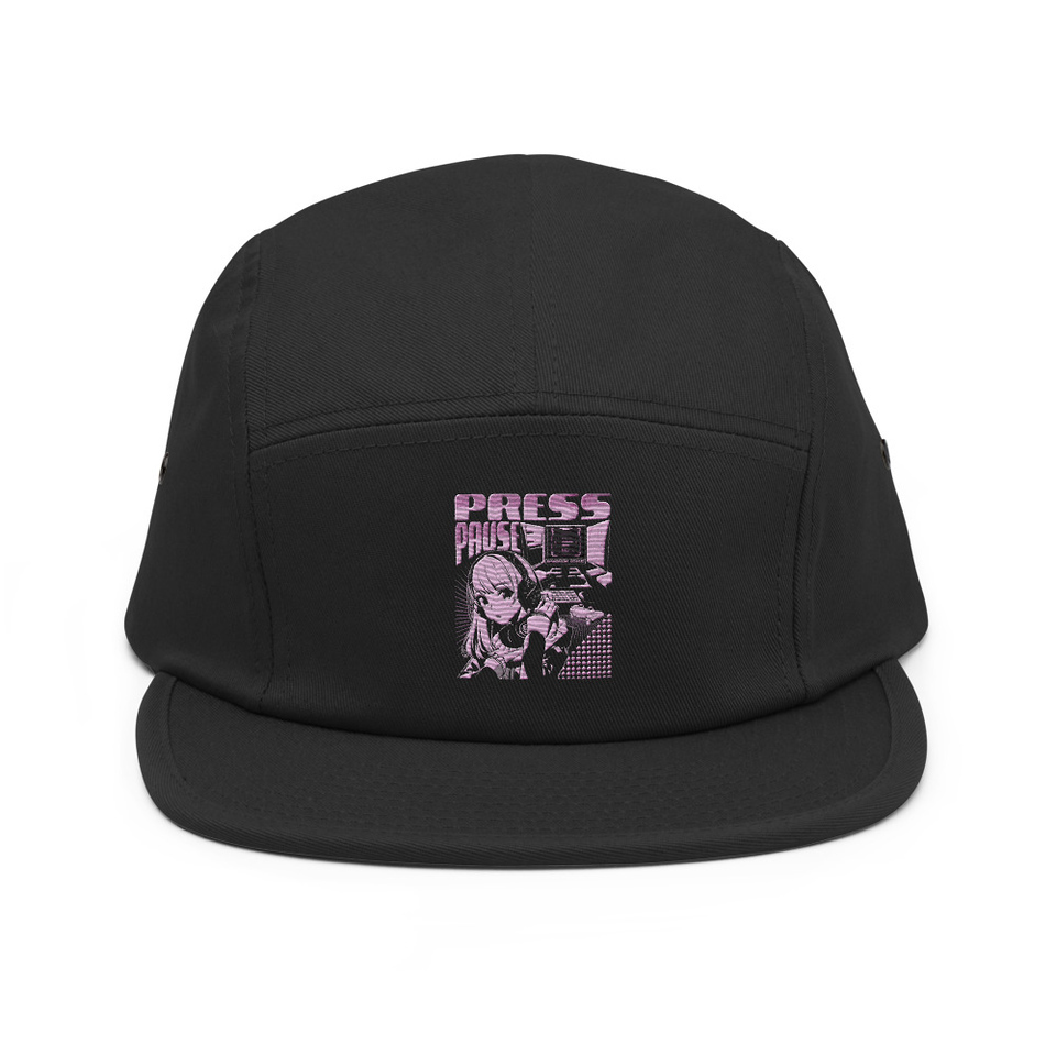'Press Pause' Anime Gaming 5 Panel Cap