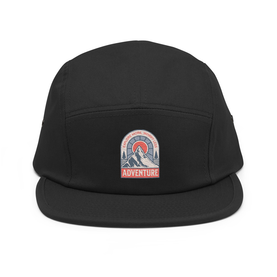 Adventure - Mountain Climbing 5 Panel Cap