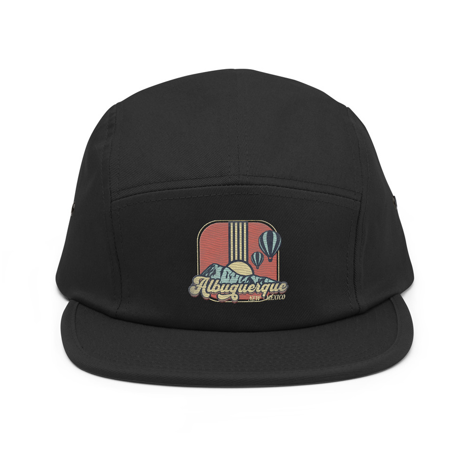 Albuquerque - Retro Hot Air Baloon 5 Panel Cap