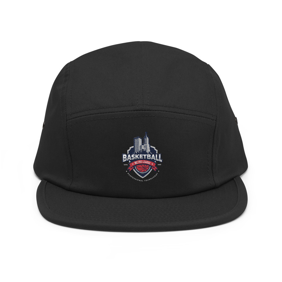 Basketball Sports Logo 5 Panel Cap