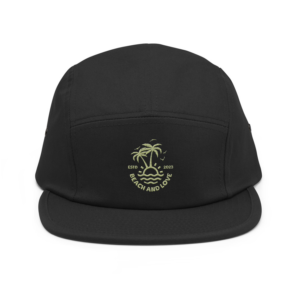 Beach and Love 5 Panel Cap