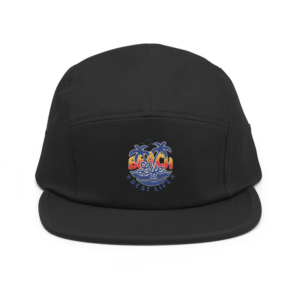Beach Life Best Life 5 Panel Cap