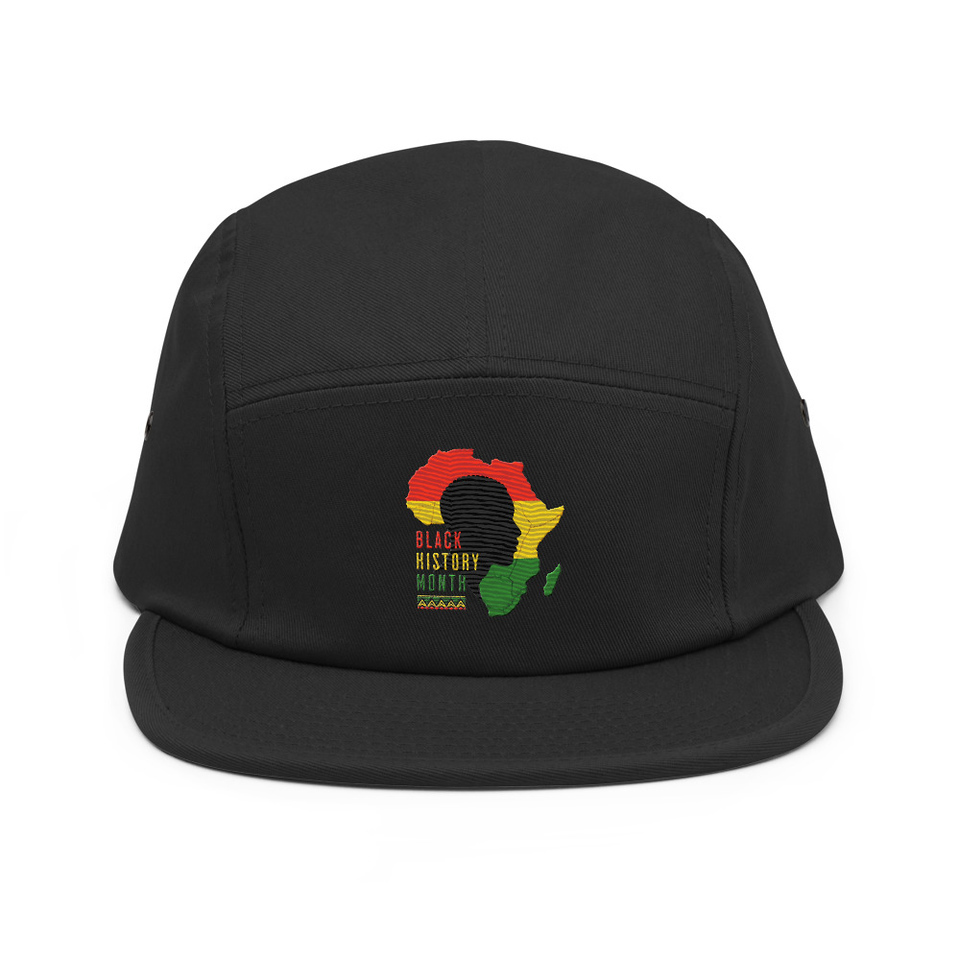 Black History Month - African Continent 5 Panel Cap