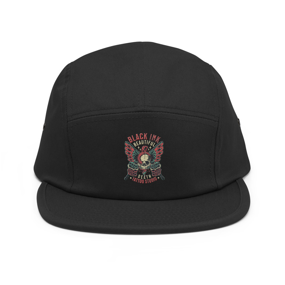 BLACK INK TATTOO 5 Panel Cap