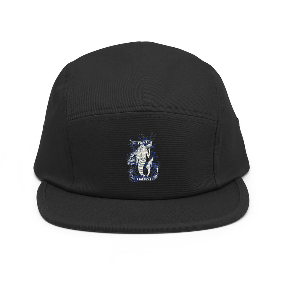 Blue Mermaid - Nautical 5 Panel Cap