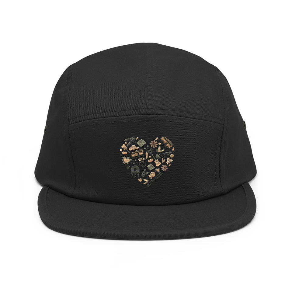 Boho Girl Poster 5 Panel Cap