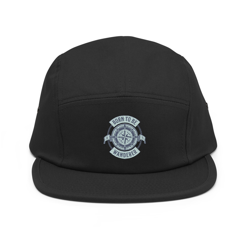Born to be Wanderer - Compass 5 Panel Cap
