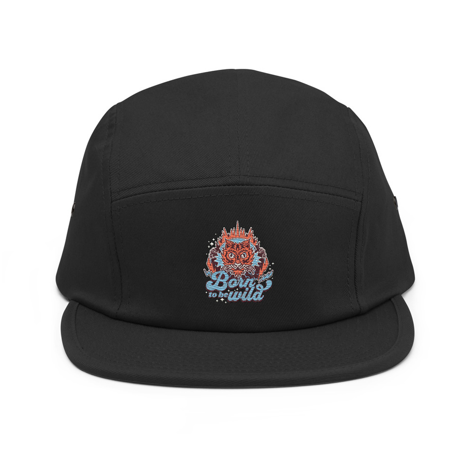 Born to be Wild - Tiger 5 Panel Cap