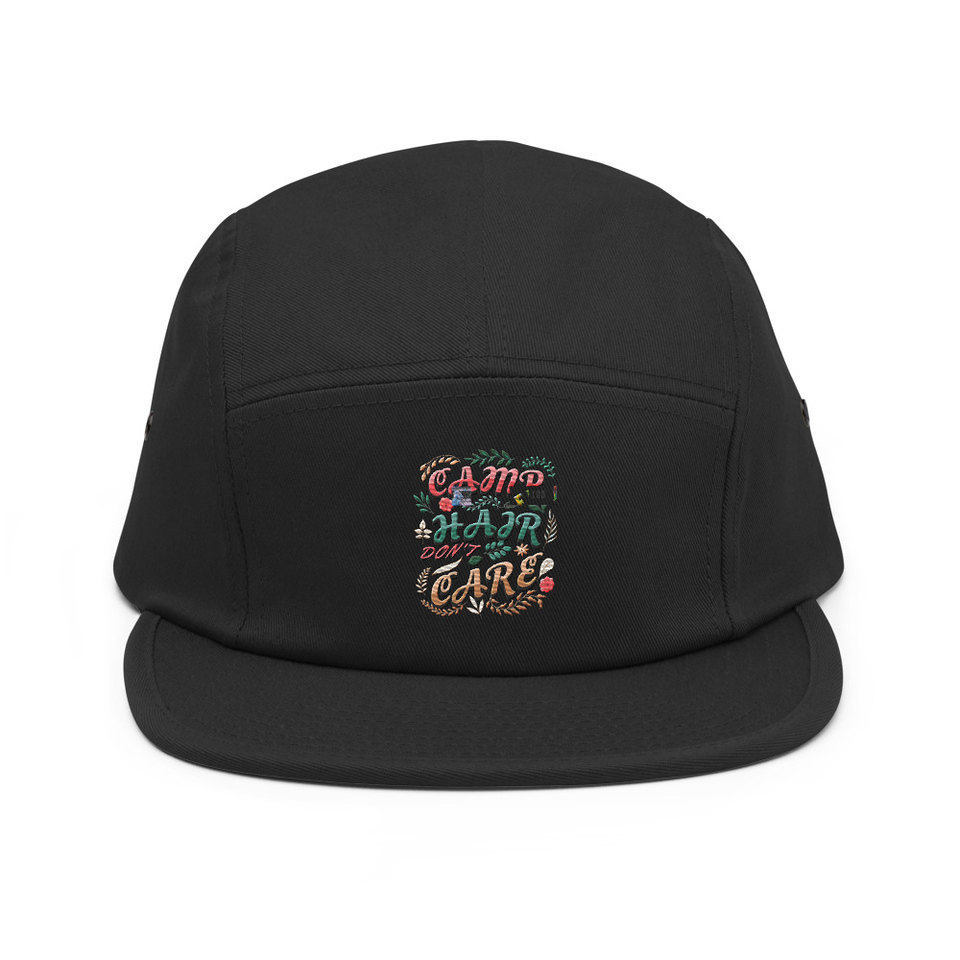 Camp Hair Don't Care 5 Panel Cap