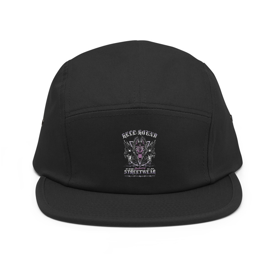 Cerberus Hell Hound Streetwear - Dark Aesthetic 5 Panel Cap