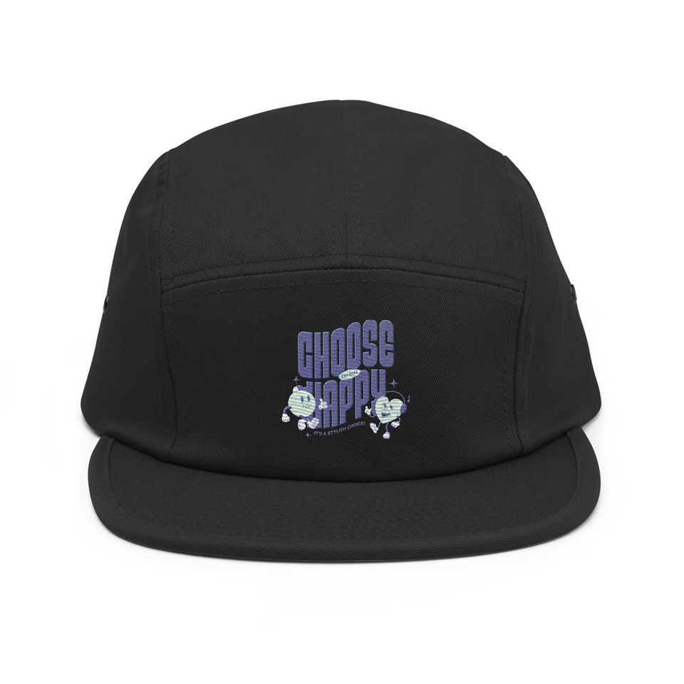 Choose Happy (2) 5 Panel Cap