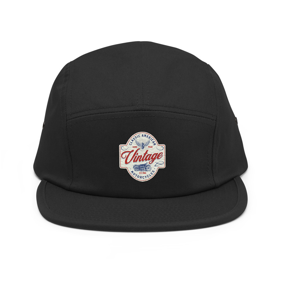 Classic American Motorcyles - Vintage 5 Panel Cap
