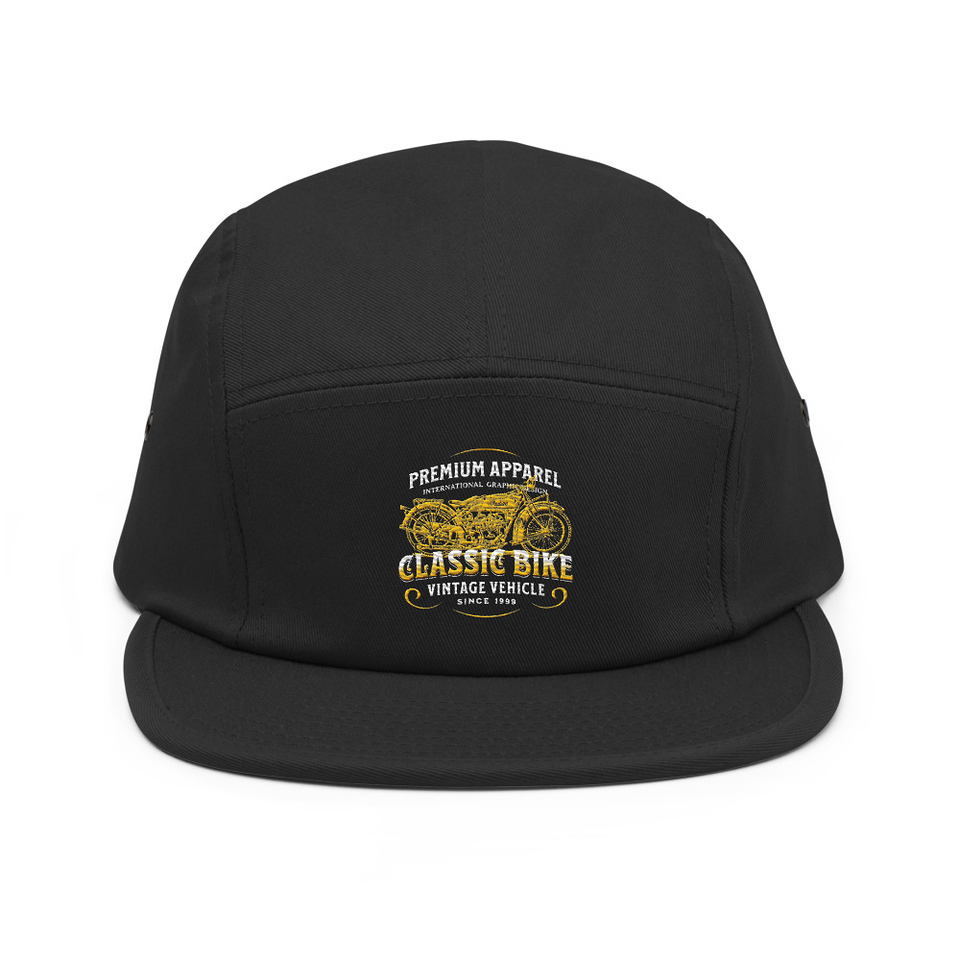 Classic Bike 5 Panel Cap
