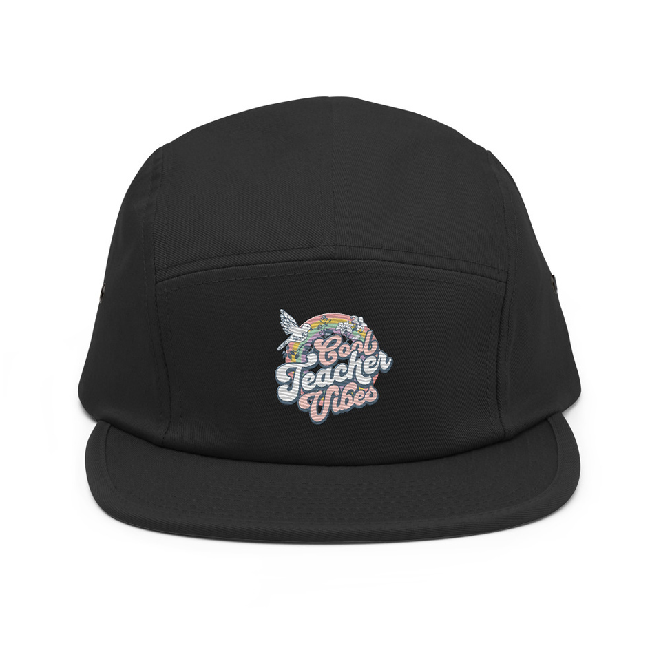 Cool Teacher Vibes 5 Panel Cap