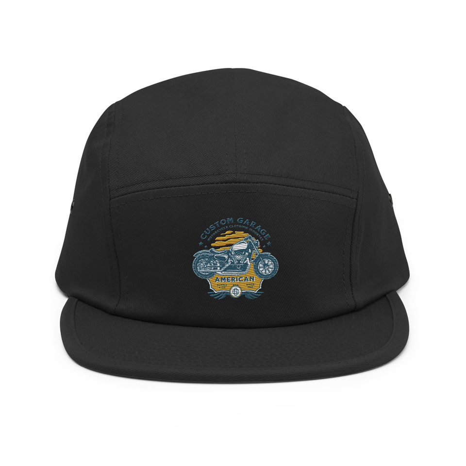 Custom Garage - Motorcycle 5 Panel Cap