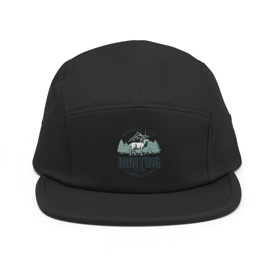 Deer Hunting Country Club  5 Panel Cap