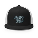 A Dragon Rises - Typographic Lettering 5 Panel Trucker Cap