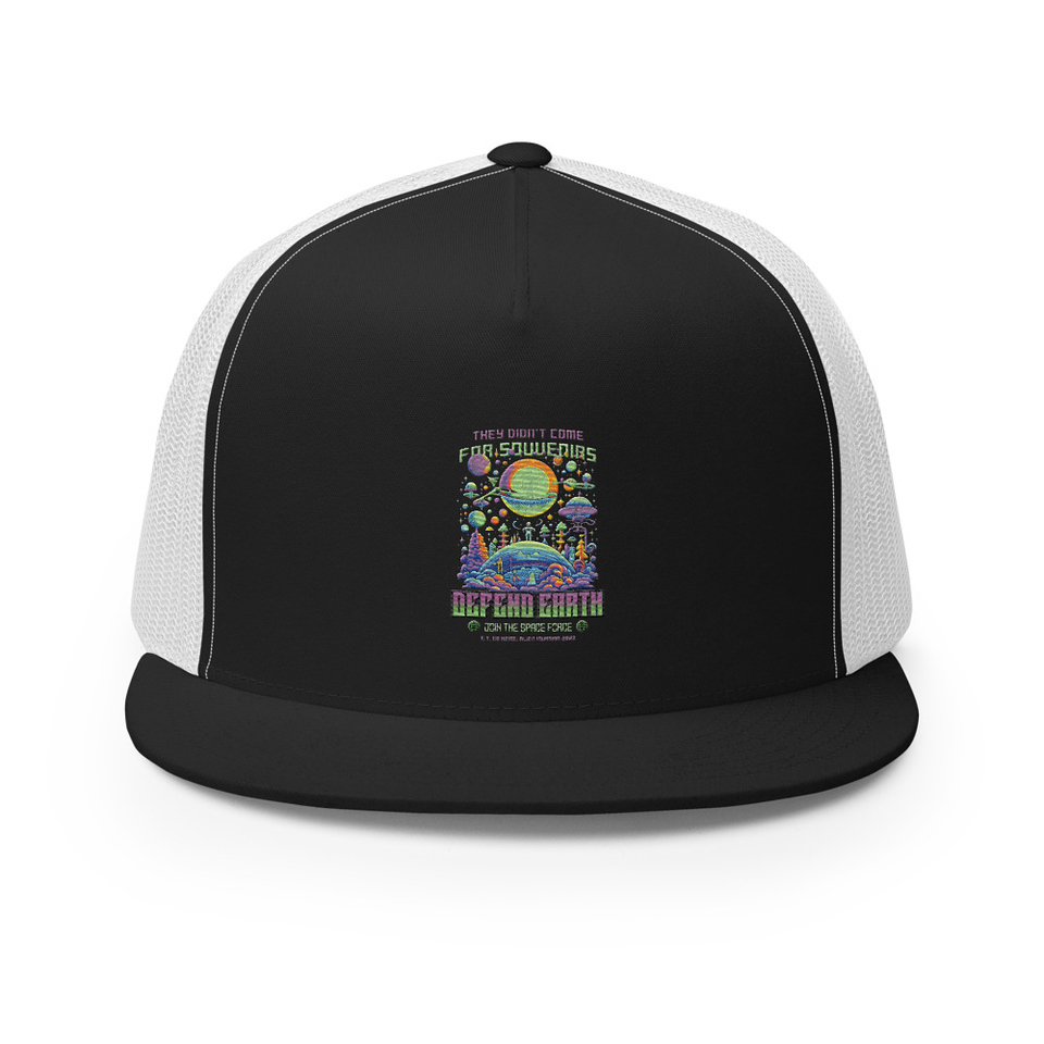 Alien Invasion 5 Panel Trucker Cap