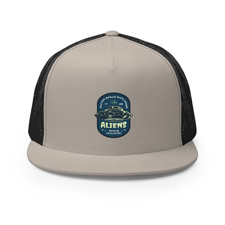 Aliens Outer Space Explorer - UFO 5 Panel Trucker Cap